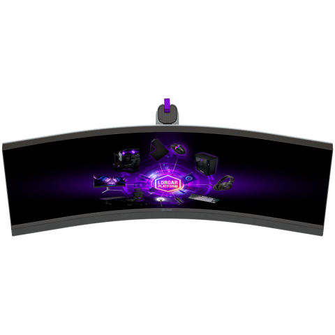 LORGAR 34MP1, UWQHD MiniLED Gaming Monitor Pro, 34'' (3440*1440) VA curved monitor, black/milky grey [8]