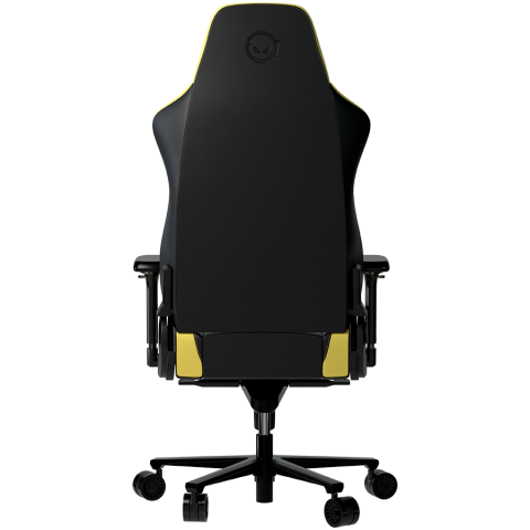 LORGAR Base 311, Gaming chair, PU eco-leather, 1.8 mm metal frame, multiblock mechanism, 4D armrests, 5 Star aluminium base, Class-4 gas lift, 75mm PU casters, Black + yellow [3]