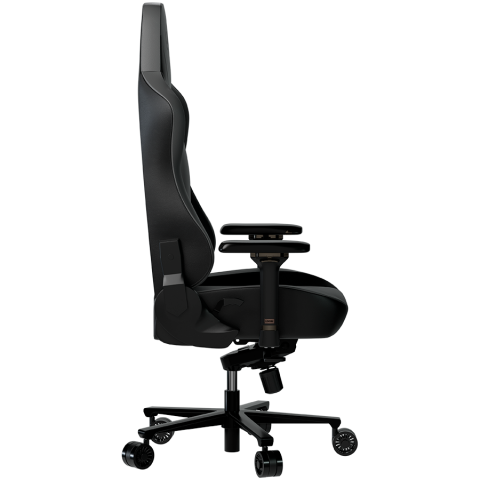 LORGAR Base 311, Gaming chair, PU eco-leather, 1.8 mm metal frame, multiblock mechanism, 4D armrests, 5 Star aluminium base, Class-4 gas lift, 75mm PU casters, Black + grey [2]