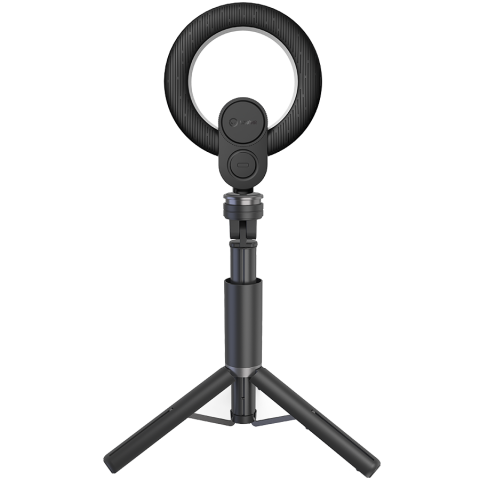 LORGAR Circulus 910, Streaming web camera, 5MP 2592X1944 max resolution, up to 60fps, 1/2.8", Sony STARVIS CMOS image sensor, full glass lens, 5.5'' built-in ring light (1700-14 000K), foldable tripod [2]