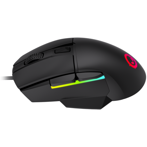 LORGAR Jetter 357, gaming mouse, Optical Gaming Mouse with 6 programmable buttons, Pixart ATG4090 sensor, DPI can be up to 8000, 30 million times key life, 1.8m PVC USB cable, Matt UV coating and RGB  [1]