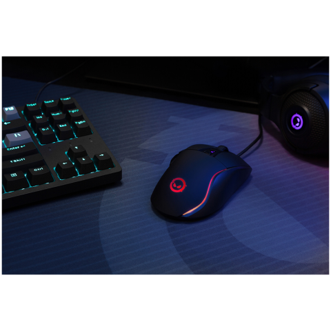 LORGAR Jetter 357, gaming mouse, Optical Gaming Mouse with 6 programmable buttons, Pixart ATG4090 sensor, DPI can be up to 8000, 30 million times key life, 1.8m PVC USB cable, Matt UV coating and RGB  [4]
