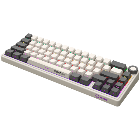 LORGAR KBP70MW, Wireless 65% Mechanical Gaming Keyboard Pro, Beige, EN layout [6]