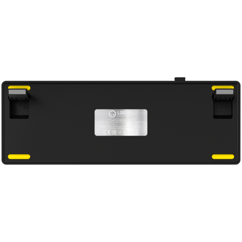 LORGAR KBP70MW, Wireless 65% Mechanical Gaming Keyboard Pro, Black/yellow, EN layout [8]