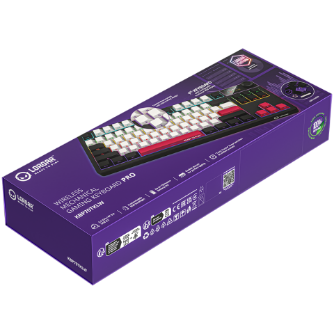 LORGAR KBP70TKLW, Wireless TKL Mechanical Gaming Keyboard Pro, Black/red, EN layout [8]