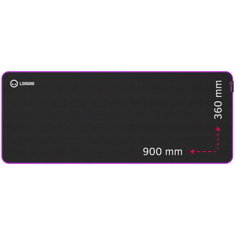 Jocuri si multimedia - Lorgar Main 319, Gaming mouse pad, High-speed surface, Purple anti-slip rubber base, size: 900mm x 360mm x 3mm, weight 0.6kg