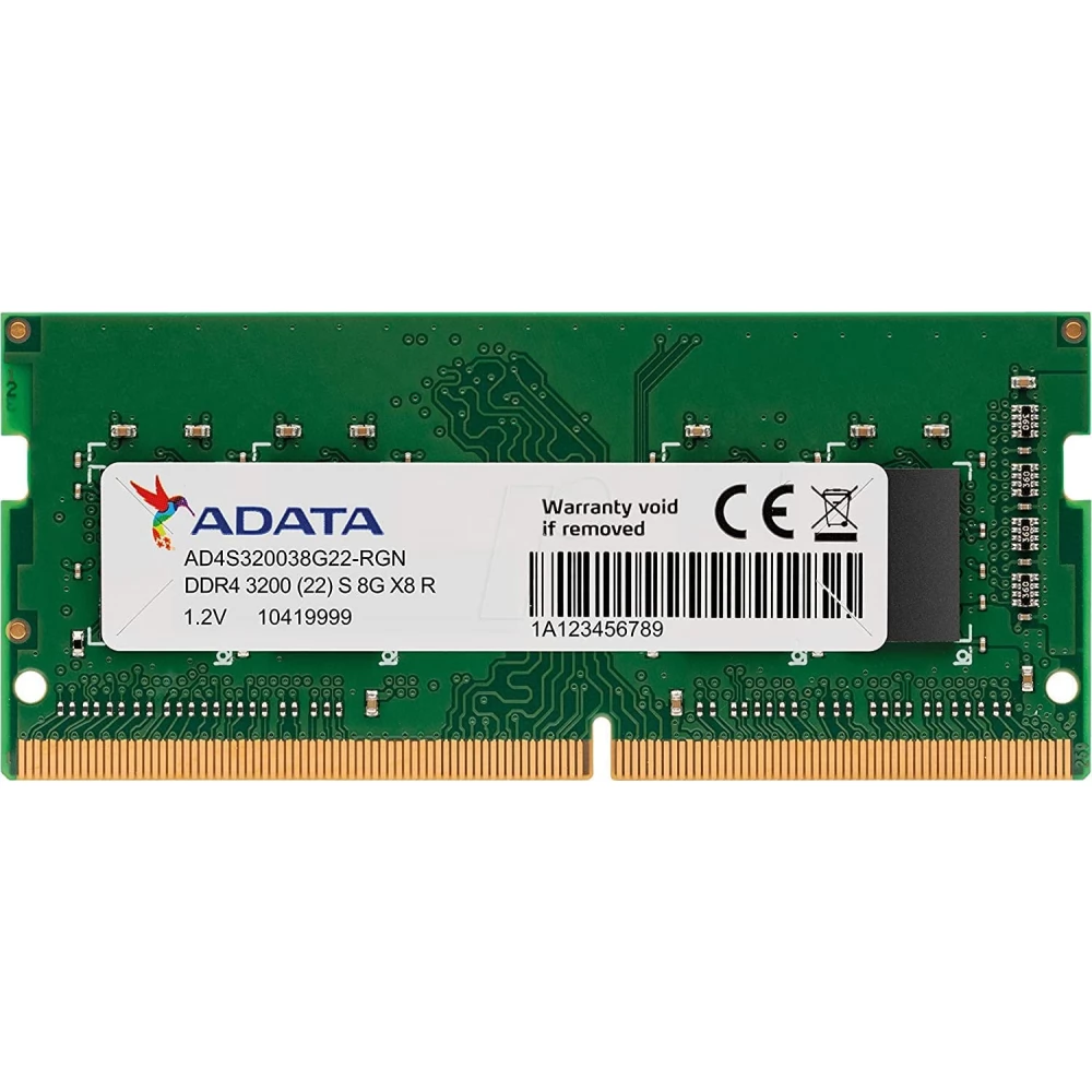 Memorii - Memorie RAM notebook Adata, SODIMM, DDR4, 8GB, CL22, 3200Mhz
