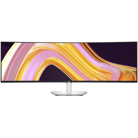Monitoare/Televizoare - Monitor LED Dell U4924DW UltraSharp 49 Curved, 49", 5K Dual QHD (5120x1440) 60Hz, 32:9, Anti-glare, 3H Hard Coating, ComfortView, IPS, 350 cd/m2, 2000:1, 178/178, 5ms/8ms, 2xHDMI, DP, USB-C 3.2 Gen 2,