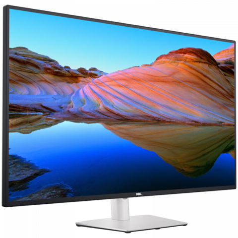 Monitoare/Televizoare - Monitor LED DELL UltraSharp U4323QE 42.5", 3840x2160, 4K UHD, IPS Antiglare, 16:9, 1000:1, 350 cd/m2, 8ms/5ms, 178/178, 2xDP, 2xHDMI, 5xUSB-C (1xDP/PD), 4xUSB 3.2, RJ-45, Ieșire audio, 2x Difuzoare 8W