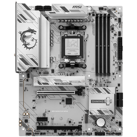 MSI B850 GAMING PLUS WIFI6E Placă de bază ATX, AM5, DDR5, Wi-Fi 6E [1]