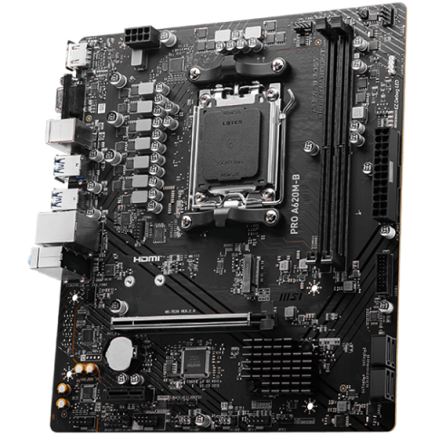 MSI MB Sc AM5 PRO A620M-B, AMD A620, 2xDDR5, 1xHDMI, 1xVGA, mATX [2]