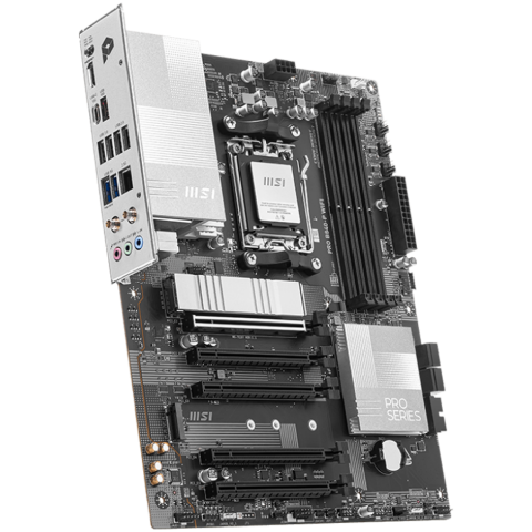 MSI PRO B840-P WIFI, ATX, Socket AM5, 4x DDR5 Dual Channel DDR5 up to 8000(OC)MHz, 5x PCIe x16 slot, 2x M.2 slot, 4x USB 2.0, 2x USB 5Gbps, 1x USB 10Gbps, 1x USB 10Gbps Type-C, HDMI, 7.1 HD Audio, 2.5 [1]
