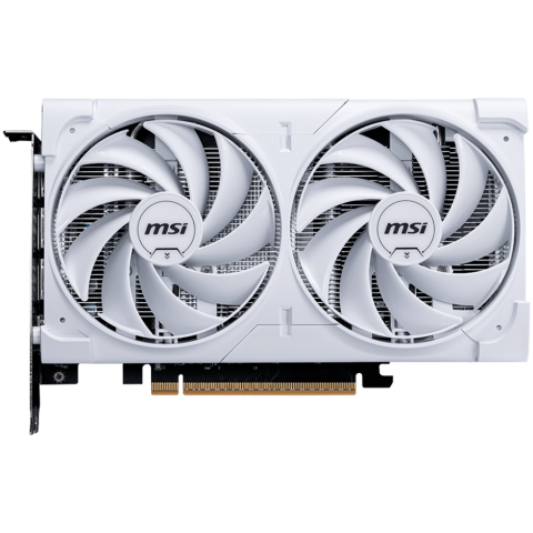 Placă video MSI NVIDIA GeForce RTX 5060 8G VENTUS 2X OC WHITE, 8GB GDDR7, 128-bit, 2535 MHz Boost, 3840 CUDA Cores, PCIe 5.0 (x8), 3x DP 2.1b, HDMI 2.1b, RAY TRACING, Ventilator dublu, TDP 145W, Alime [1]