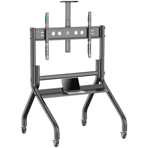 Monitoare/Televizoare - ONKRON Mobile TV stand with bracket 60"-120" Screens up to 150 kg, Black