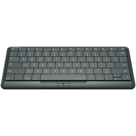 Prestigio Click&Touch 2, wireless multimedia smart keyboard with touchpad embedded into keys, auto-switch between keyboard and touchpad modes, touch multimedia sliders, left and right physical "mouse" [2]