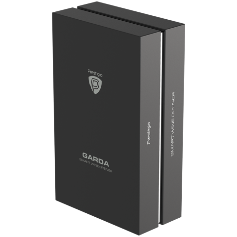Prestigio Garda, smart wine opener, simple operation with 2 buttons, aerator, vacuum stopper preserver, foil cutter, opens up to 50 bottles wihout recharging, premium design, 500mAh battery, Dimension [11]