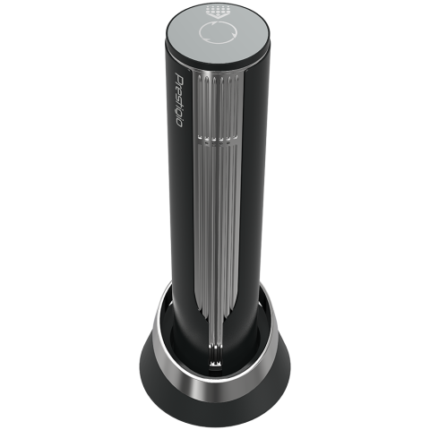 Prestigio Maggiore, smart wine opener, 100% automatic, opens up to 70 bottles without recharging, foil cutter included, premium design, 480mAh battery, Dimensions D 48*H228mm, black + silver color. [5]