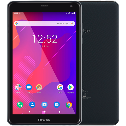 Tablete - Prestigio Q PRO,PMT4238_4G_D_GY,Single Micro-SIM, have call fuction, 8.0"WXGA(800*1280)IPS display, up to 1.4GHz quad core processor, android 9.0, 2GB RAM+16GB ROM, 0.3MP front camera+2MP rear camera,
