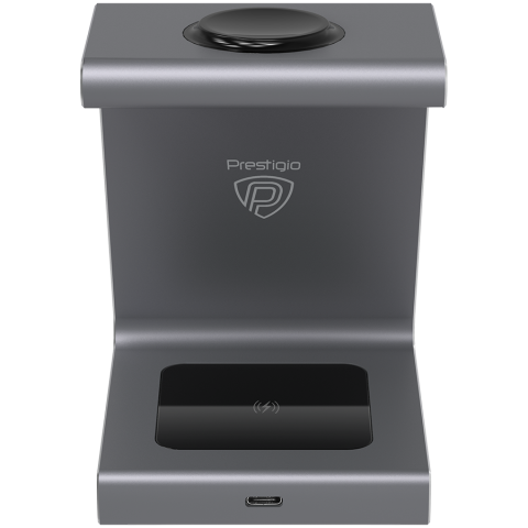 Prestigio ReVolt A9, 3-in-1 wireless charging station for Samsung smartphone, Galaxy Watch, Galaxy Buds and other Android devices, wireless output for phone 7.5W/10W, wireless output for earphones 5W, [6]