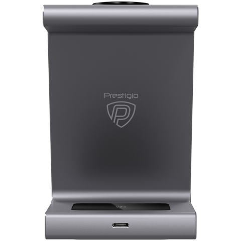 Prestigio ReVolt A9, 3-in-1 wireless charging station for Samsung smartphone, Galaxy Watch, Galaxy Buds and other Android devices, wireless output for phone 7.5W/10W, wireless output for earphones 5W, [5]