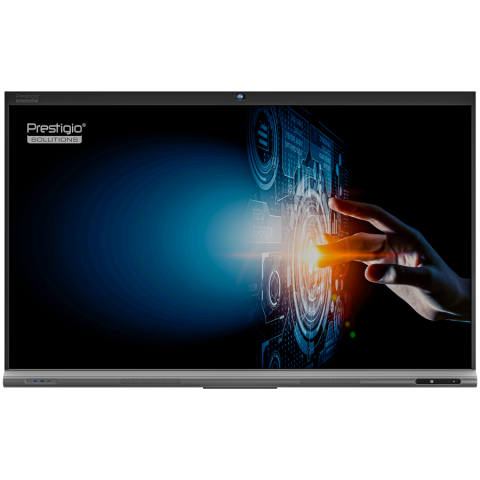 Multiboard - PRESTIGIO SOLUTIONS Multiboard 75u0022 Light+ Series UHD 4K, Android 11, Wi-Fi, 40TP, NFC, Camera, touch pen