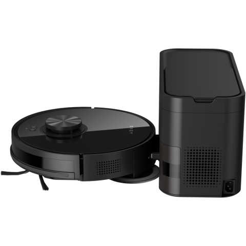 Robot Cleaner w/Dust Collector, black, 2in1 and dust tank, 4000pa, 3200mAh battery [1]