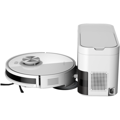 Robot Cleaner w/Dust Collector, white, 2in1 and dust tank, 4000pa, 3200mAh battery [1]