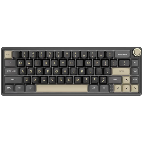 Jocuri si multimedia - ROYAL KLUDGE R65 Phantom Gaming Keyboard Chartreuse switch