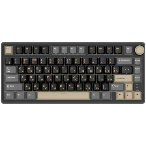 Jocuri si multimedia - ROYAL KLUDGE R75 Phantom Gaming Keyboard Brown switch