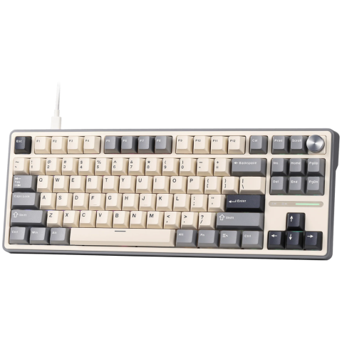 ROYAL KLUDGE R87Pro Half Grey Gaming Keyboard Brown switch [1]