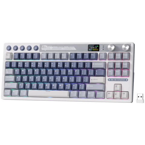ROYAL KLUDGE RK M87 Ocean Blue Gaming Keyboard Beige switch [1]