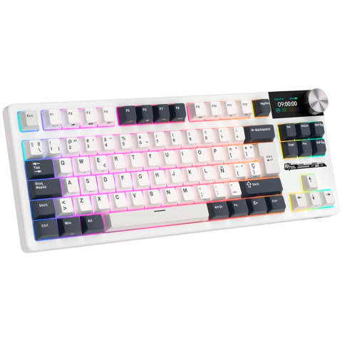 ROYAL KLUDGE RK S85 White Night Gaming Keyboard Beige switch [1]