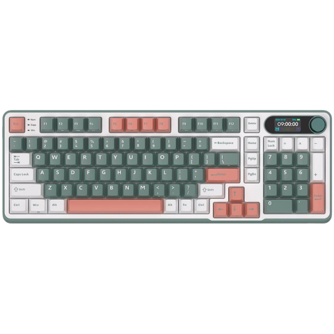 Jocuri si multimedia - ROYAL KLUDGE RK-S98 Camping Green Gaming Keyboard Chartreuse switch