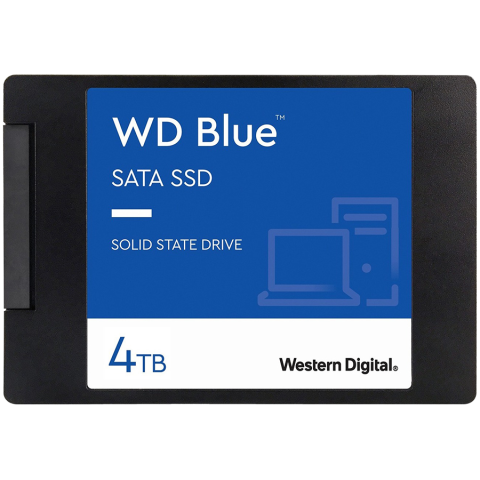 SSD - SSD WD Blue SA510 4TB SATA, 2.5u0022, 7mm, Read/Write: 560/520 MBps, IOPS 87K/83K, TBW: 600