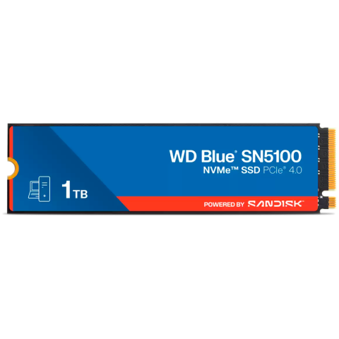 SSD - SSD WD Blue SN5100 1TB M.2 2280 PCIe Gen4 x4 NVMe QLC 3D, Read/Write: 7100/6700 MBps, IOPS 1000K/1300K, TBW: 600