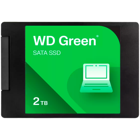 SSD - SSD WD Green 2TB SATA, 2.5", 7mm, Read: 545 MBps