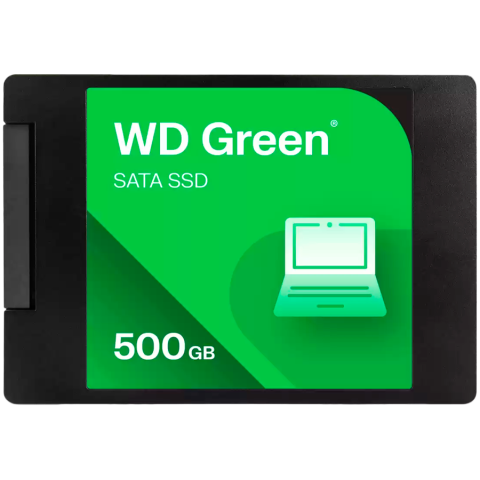 SSD - SSD WD Green 500GB SATA, 2.5", 7mm, Read: 545 MBps