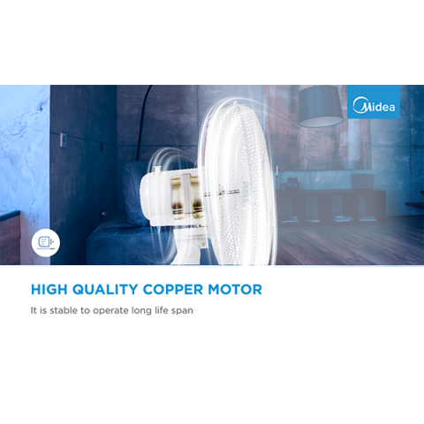 Ventilator de masă, 40W, 40cm, 3 viteze, mecanic, nivel de zgomot: 50-60 dB, Oscilație 80°, Înclinare +24° -12° [4]