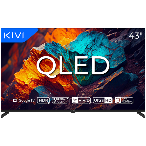 TV/Audio-Video/Foto - TV KIVI 43U720QB 43'' QLED 4K Google TV, Dolby Audio, Max Vivid, HDMI 2.1