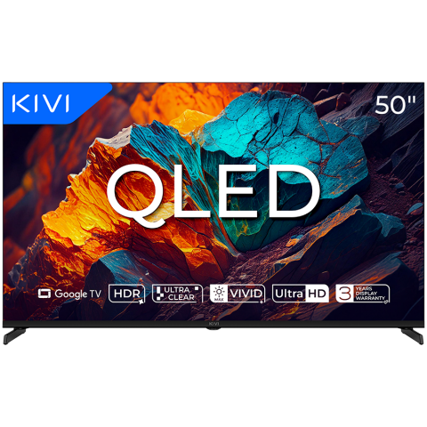 TV/Audio-Video/Foto - TV KIVI 50U720QB 50'' QLED 4K Google TV, Dolby Audio, Max Vivid, HDMI 2.1