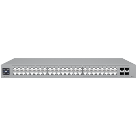 Retelistica - Ubiquiti 48-port, Layer 3 Etherlighting switch with 2.5 GbE, 16x 2.5 GbE RJ45 ports, 32x GbE RJ45 ports, 4x 10G SFP+ ports