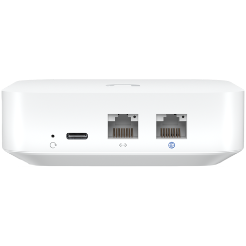 UBIQUITI Gateway Lite; Up to 10x routing performance increase over USG; Managed with a CloudKey, Official UniFi Hosting, or UniFi Network Server; (1) GbE WAN port; (1) GbE LAN port; Compact footprint; [1]