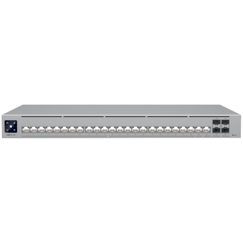 Retelistica - Ubiquiti Layer 3 Etherlighting USW-PRO-HD-24-POE-EU (22) 2.5 GbE, (2) 10 GbE PoE++ ports, (4) 10G SFP+ ports, DC power backup ready