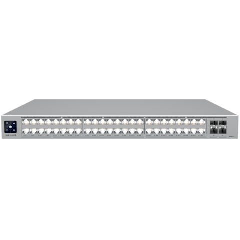 Retelistica - Ubiquiti Layer 3 Etherlighting USW-Pro-XG-48-PoE-EU (32) 10 GbE, (16) 2.5 GbE PoE, and (4) 25G SFP28 ports
