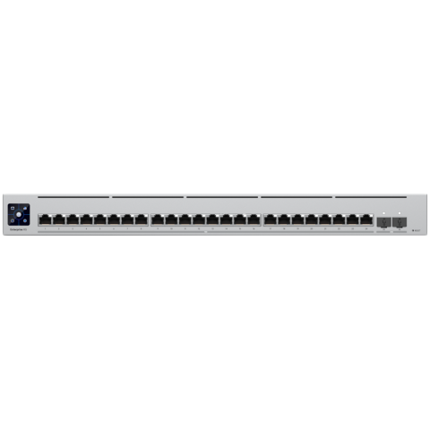 Rețelistică - Ubiquiti Layer 3 switch with (24) 10GbE RJ45 ports and (2) 25G SFP28 ports