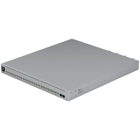 Ubiquiti network switch ECS-24-PoE-EU Enterprise-grade 24-port, Layer 3 Etherlighting PoE+++ switch with high-capacity 10 GbE RJ45 and 25G SFP28 connections for high availability system design, (16) 1 [1]