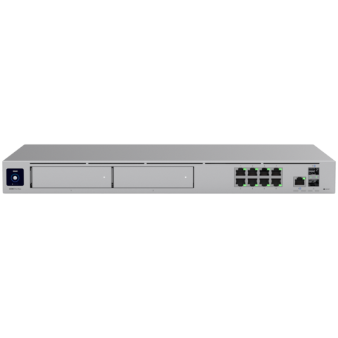 Retelistica - Ubiquiti rack-mount Cloud Gateway with 10 Gbps performance, multi-WAN load balancing, and two NVR drive bays designed for large-scale, multi-application UniFi sites