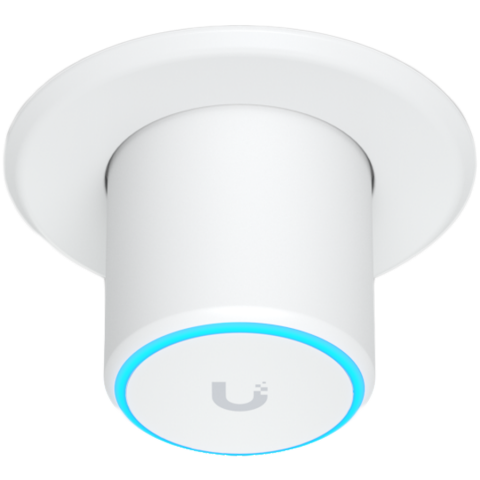 UBIQUITI U6 Mesh, WiFi 6, 6 spatial streams, 140 m² (1,500 ft²) coverage, 300+ connected devices, Powered using PoE, GbE uplink, Versatile tabletop, wall, and pole mounting, Weatherproof (outdoor expo [1]