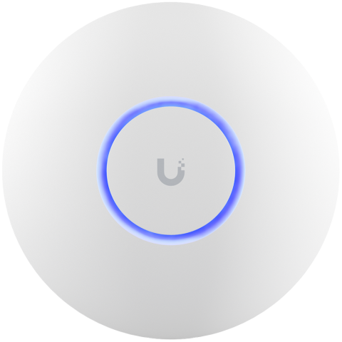 Router/Access Point - UBIQUITI U6+, WiFi 6, 4 spatial streams, 140 m² (1,500 ft²) coverage, 300+ connected devices, Powered using PoE, GbE uplink.