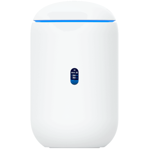 Retelistica - Ubiquiti UniFi UDR7 Dream Router 7 Desktop 10G Cloud Gateway with integrated WiFi 7, PoE switch, microSD storage, and full UniFi application support, 10G SFP+ and (1) 2.5 GbE RJ45 WAN port, 64 GB micr